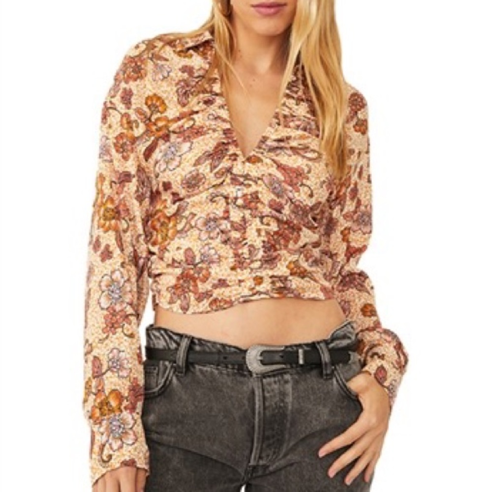 Free People - I Got You Printed Crop Top